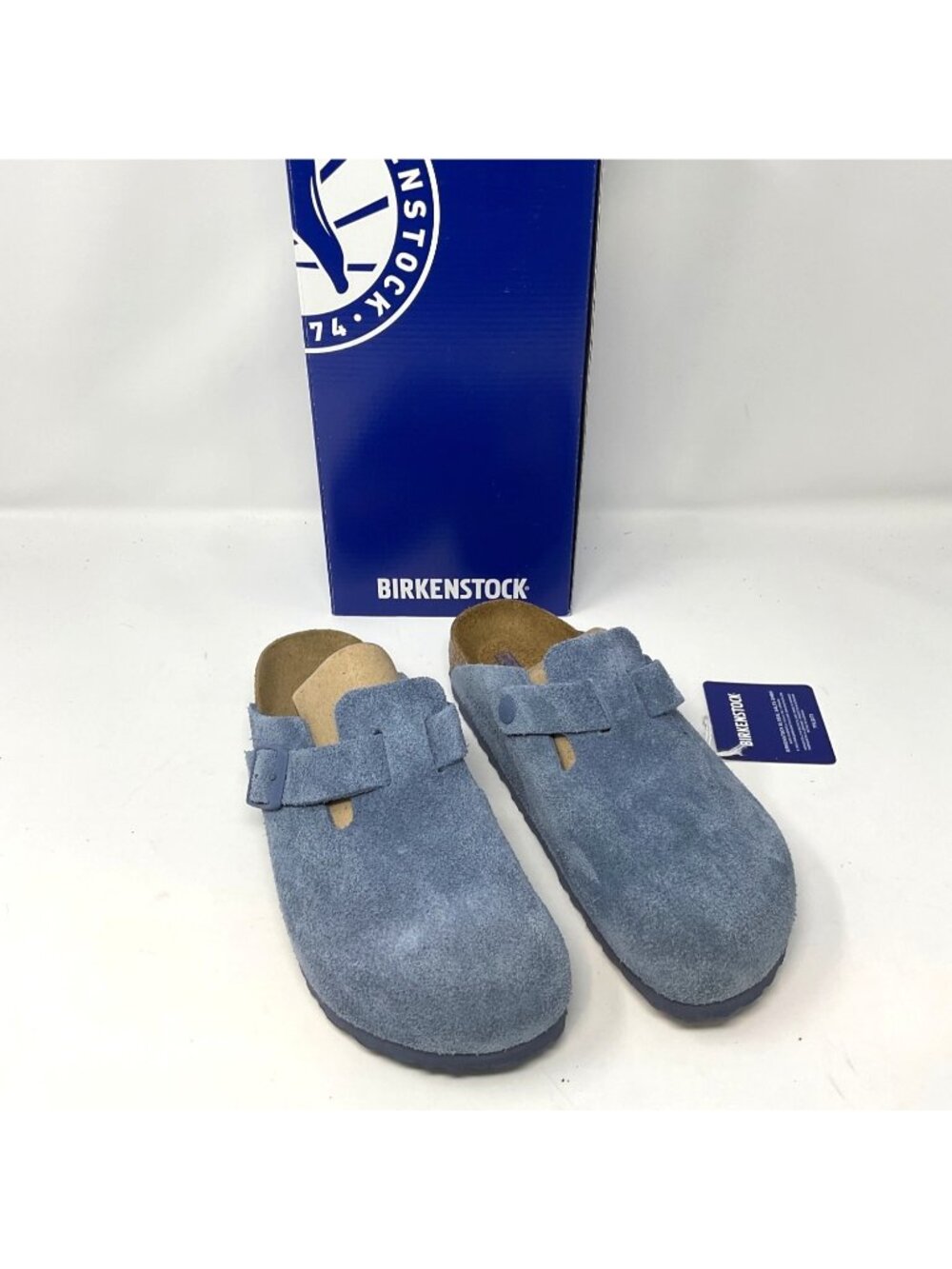 Birkenstock Women's Boston Soft Footbed Clogs Blue EU 37 Size 6-6.5 Casual Shoes